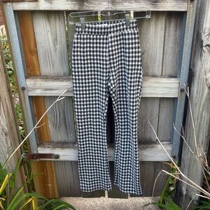 Urban Outfitters Flared Checkered Pants